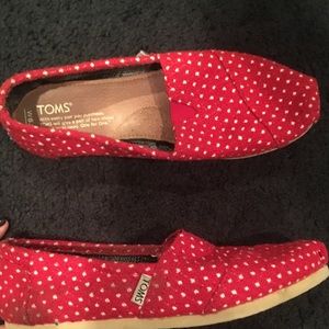 Toms Shoes - Red poke-a-dot TOMS Toms Shoes - Red poke-a-dot TOMS